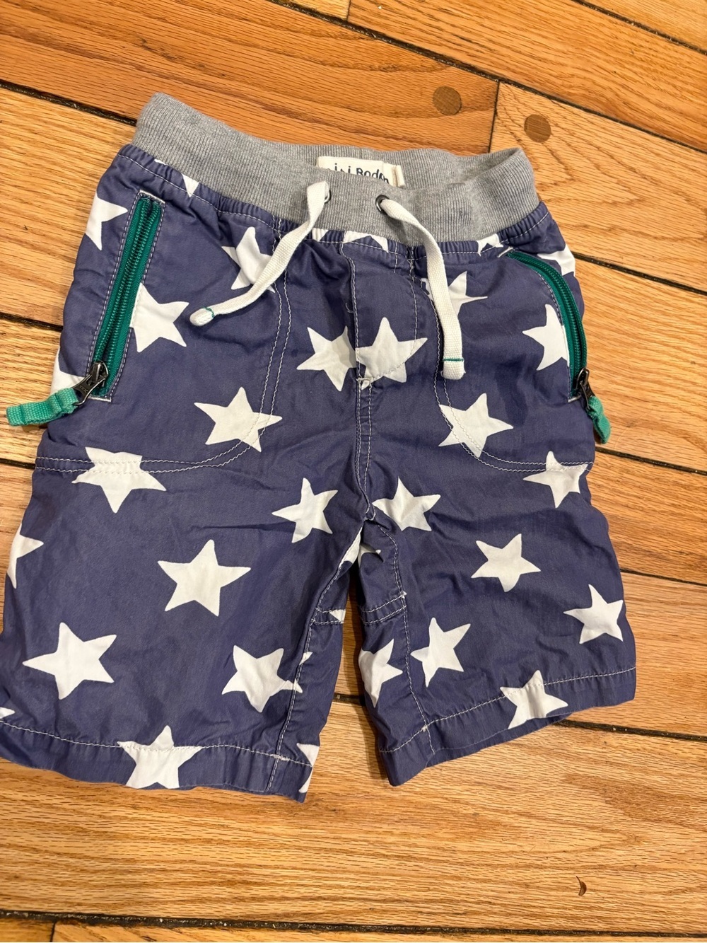 Mini Boden Navy Shorts with White Stars Patriotic Summer Boys size 6